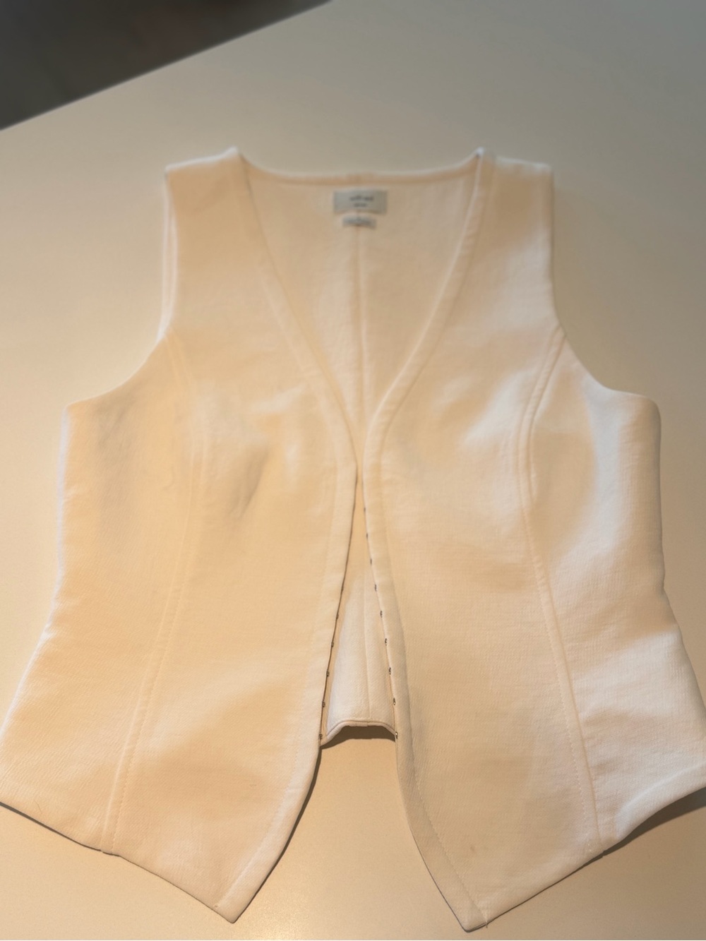 Aritzia vest Women's Cream Tailored Vest Jacket